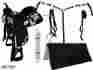 19-1519cw-16 51099 Derby Originals Tahoe Synthetic Cow Print Western Saddle Set Black 16 In