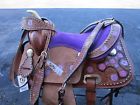 5117 Orlov Hill Youth Pony Pink Purple Cowboy Trail Tooled Leather