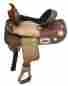 512813 Double T 13 Barrel Style Saddle With Star Skirt