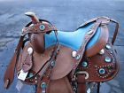 5145 Orlov Hill Pony Blue Cowgirl Youth Kids Floral Tooled Leather