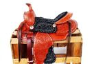 5242 Western Rodeo Show Trail Horse Tone Leather Suede Buck Stitch