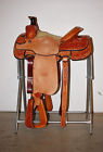 52423acl Aledosaddlery Western Natural Leather Hand Carved Roper Ranch Saddle With
