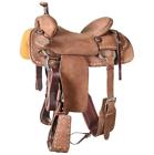 9652515acl 524594 Aledosaddlery Western Brown Leather Roper Ranch Hand Carved Saddle Strip
