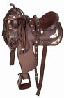 5895 1saddle Used 16 17 18 Western Pleasure Trail Barrel Racing Synthetic Saddle Tack Set
