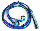 607118 Challenger Tack Horse Western Ropping Braided Adjustable Nylon Reins Brown