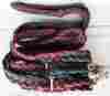 607125 Prorider Horse Knotted Roping Western Barrel Reins Nylon Braided Rein Burgundy Gr