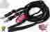607223 Prorider Horse Roping Knotted Tack Western Barrel Split Reins Nylon Braided Black