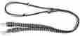 607313 Prorider Horse Roping Tack Barrel Reins Nylon Knotted Braided Black Silver Glitter
