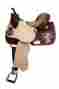 6396 Double T Barrel Saddle With Half Breed Alligator Print Seat 14 15 16