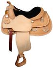 6415 Double Training Saddle Premium Leather Waffle Tooled Suede Seat Rig