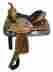 644313 6443 Double T Saddlery 13 Fully Tooled Youth Saddle With Suede Leather Seat