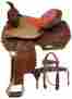 7017 Double T 12 13 Pony Youth Barrel Style Saddle Set