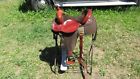 7104 Fabtron Western Trail Saddle Quick Change Stirrups Front Rear Cinches