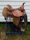 7124 Fabtron Brown Western Cordura Synthetic Trail Pleasure Horse Saddle Usa