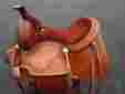 7552 Orlov Hill Leather Co Www.dreamworldeques.com 16 Roping Roper Ranch Cowboy Trail Pleasure Tooled Western Horse Saddle