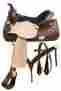 7656 Double T 15 16 17 Pleasure Style Saddle Set With Floral Tooling
