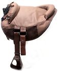 796752529592 Unbranded Brown Cordura Youth Ride Behind Tandem Saddle