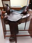 8450 5 Simco Western Brown Leather Saddle Seat With Breast Collar