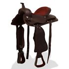 91347 Vidaxl Western Saddle Horse Headstall Breast Collar Real 8718475577300
