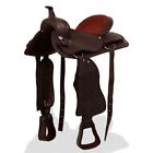 91349 Vidaxl Western Saddle Horse Headstall Breast Collar Real 8718475577324
