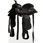 91355 Vidaxl Western Saddle Breast Collar Horse Headstall Real 8718475577386