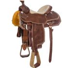 9652313 Aledosaddlery Western Brown Leather Roper Ranch Hand Tooled And Carved