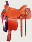 965234 Aledosaddlery Western Tan Leather Roper Ranch Hand Tooled And Carved