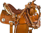 9726 1saddle 14 Western Barrel Racing Racer Pleasure Trail Horse Show Saddle Tack Full Bar