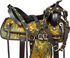9748 1saddle Gaited 16 17 18 Western Camo Synthetic Camouflage Trail Horse Saddle Tack Set