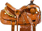 9778 1saddle 16 Western Barrel Racing Pleasure Trail Leather Show Horse Saddle Tack Set