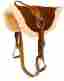 9832 Westridge Saddlery New Western Horse Leather Bareback Saddle Pad With Stirrups Treeless Tack Trail
