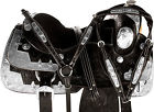 9834 1saddle New 16 Western Show Horse Leather Saddle Tack Set Pleasure Trail Black Parade