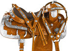 9882 1saddle Used 16 Western Show Silver Leather Saddle Parade Pleasure Trail Horse Tack Set