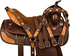 9923 1saddle Arabian 15 16 17 18 Western Pleasure Trail Synthetic Horse Saddle Tack Set
