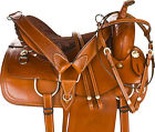 9947 1saddle Used 16 Western Barrel Racing Pleasure Trail Leather Show Horse Saddle Tack Set