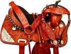 9984 1saddle 15 16 Western Silver Show Parade Barrel Pleasure Trail Horse Leather Saddle Tack