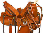 9993 1saddle 14 15 16 Treeless Western Barrel Saddle Pleasure Trail Horse Leather Tack
