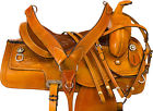 9994 1saddle 16 17 Western Pleasure Trail Barrel Racing Show Horse Leather Saddle Tack