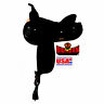 A00606-bkbk-00 Big Horn Synthetic Suede Gaited Trail Saddle 653186077771