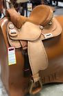A01463 Big Horn Barrel Racing Saddle Medium Oil Tooled Leather Reg