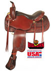 A01682 Big Horn Leather Draft Saddle Extra Wide Tree Brown New