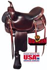 A01700 Big Horn Walking Horse Saddle Dark Brown Leather Reg Qh