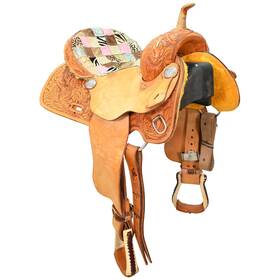 C15alamobr12fl Alamo Saddlery Used 15 Inch Barrel Saddle Code