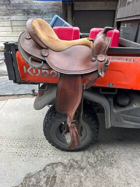 753-6234 Allegany 16 Inch Used Mountain Western Trail Saddle