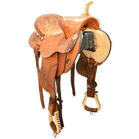 U15americanbrbt American Saddlery Used 15 Inch Barrel Saddle Code