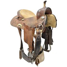 C14ammerbr12ao Ammerman Used 14 Inch Barrel Racing Saddle Code