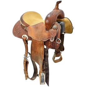 U135ammerbr12bl Ammerman Used 13.5 Inch Barrel Racing Saddle Code