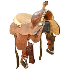 U14ammerbrcb Ammerman Used 14 Inch Youth Barrel Racing Saddle Code