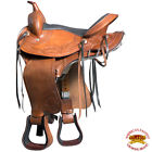 Arsa101 Hilason Gaited Western Trail Pleasure Endurance Leather Horse Saddle Tan