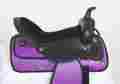Au16060 Westridge Saddlery Used 16 Purple Black Synthetic Cordura Pleasure Trail Show Western Horse Saddle